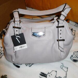 NWT VERA WANG BUENA STONE BEIGE SATCHEL CROSSBODY STRAP